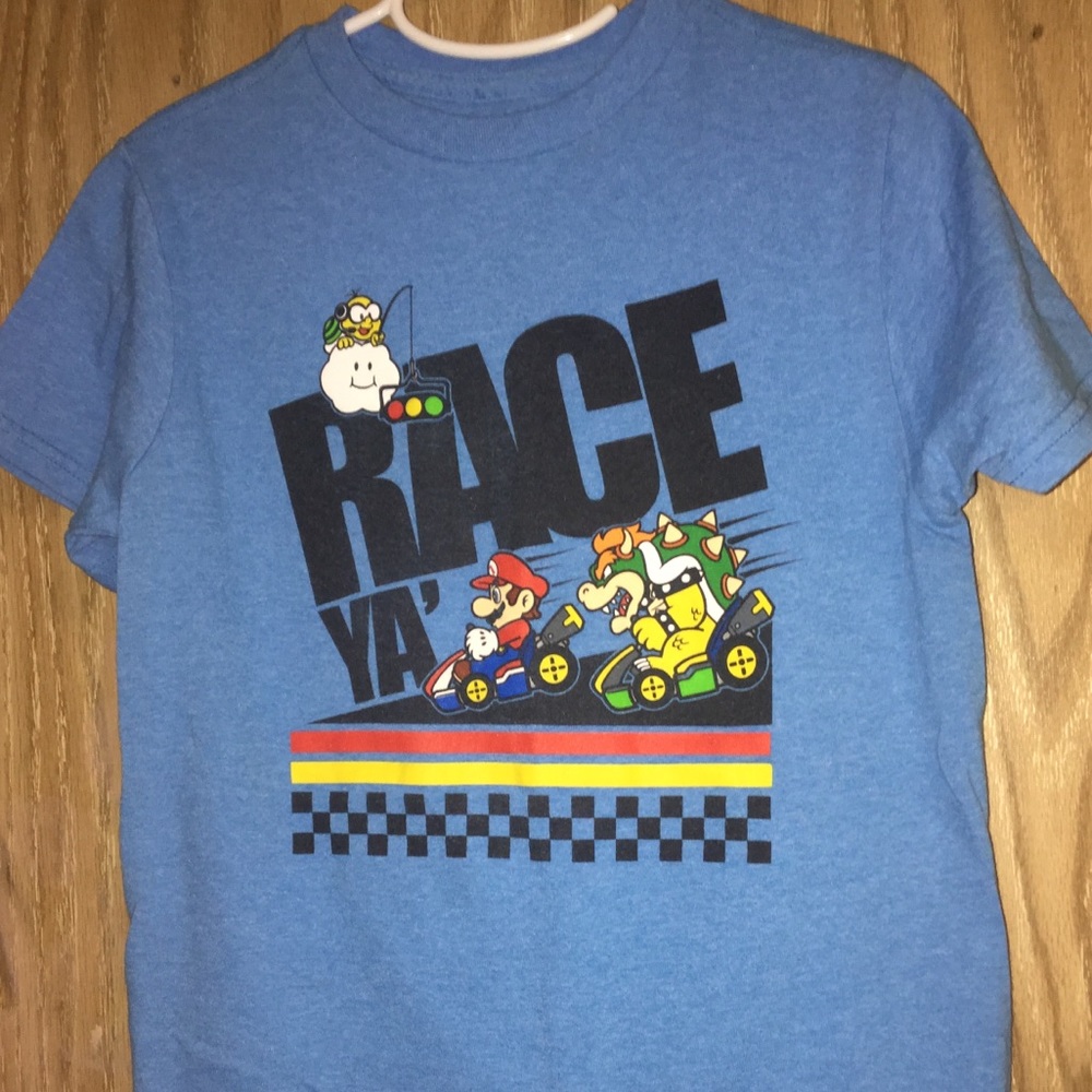 Two Super Mario shirts
